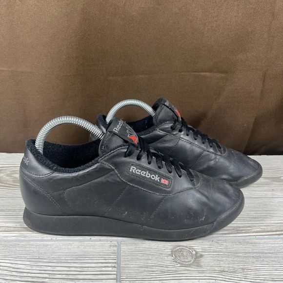 Reebok Classic Black Low Top Sneaker Shoe Womens Size 8.5 - Picture 1 of 11